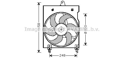 AVA QUALITY COOLING Ventilators, Motora dzesēšanas sistēma CN7524